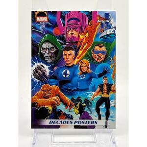2026 Topps Finest Fantastic Four 65th Anniversary Decades Posters 1960’s SSP